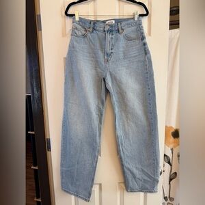 Pistola Wes High Rise Barrel Leg Jean | Gaze Wash | Size 27
